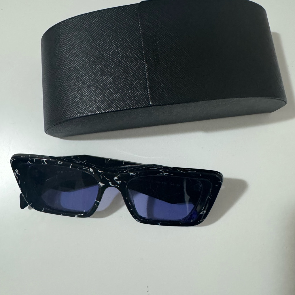 Prada Black And Blue Sunglasses
